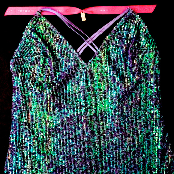VICTORIA'S SECRET DRESS ROSE GOLD OR GREEN NWT S - Picture 6 of 11